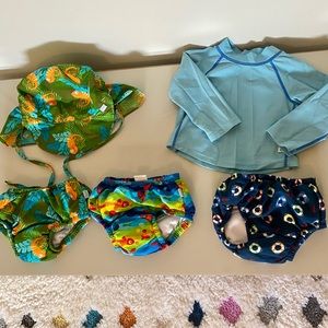Iplay - swim diapers - rash guard - hat UV / UPF protection - size 12-18 months